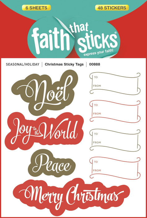 Christmas Sticky Tags