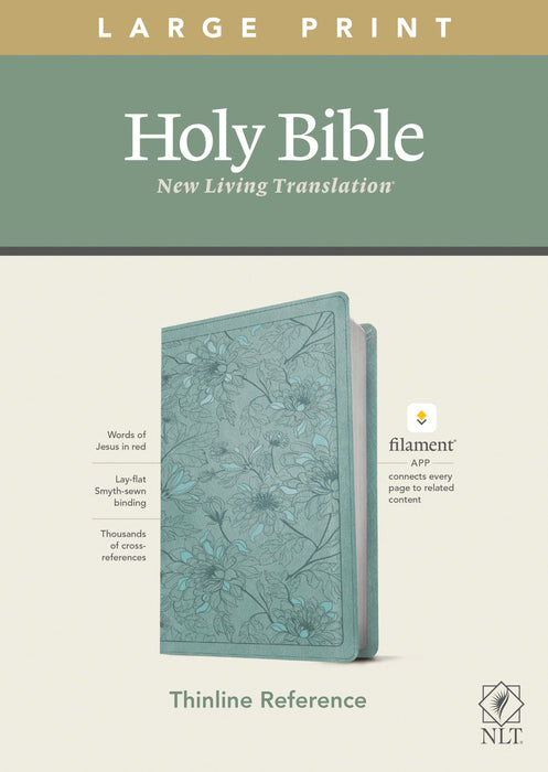 NLT Large Print Thinline Reference Bible, Filament Edition