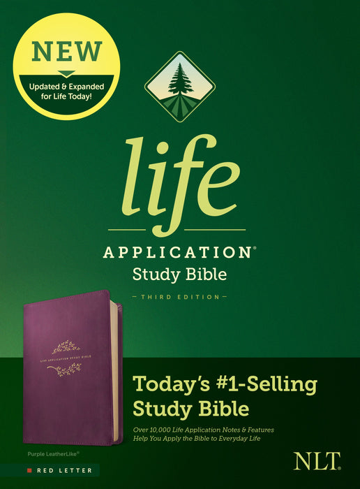 NLT Life Application Study Bible, Third Edition, Purple