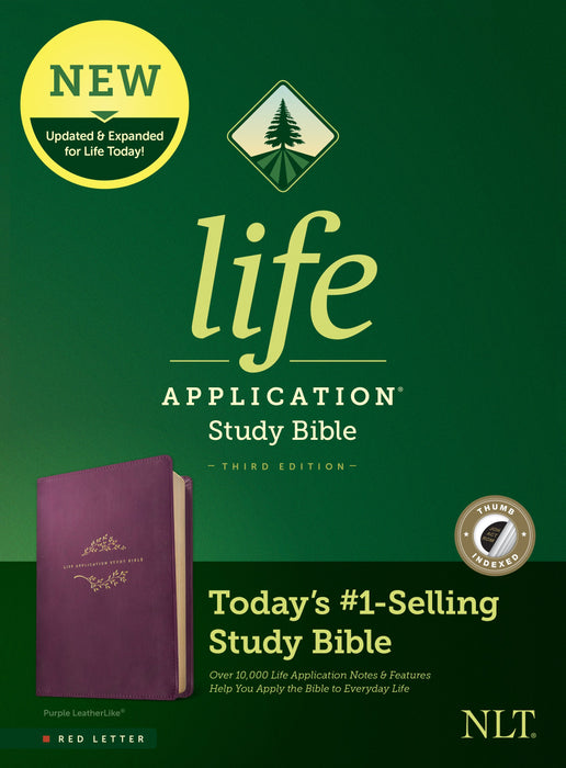 NLT Life Application Study Bible, Third Edition, Purple