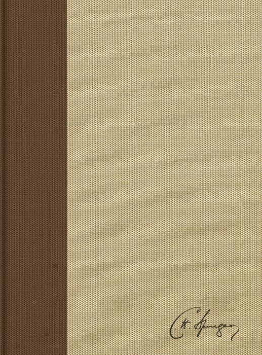 RVR 1960 Biblia de estudio Spurgeon, marrón claro, tela