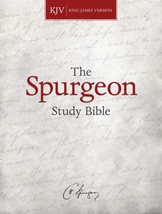 KJV Spurgeon Study Bible, Black Genuine Leather