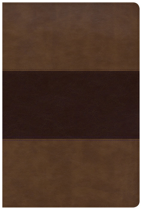 KJV Giant Print Reference Bible, Saddle Brown LeatherTouch