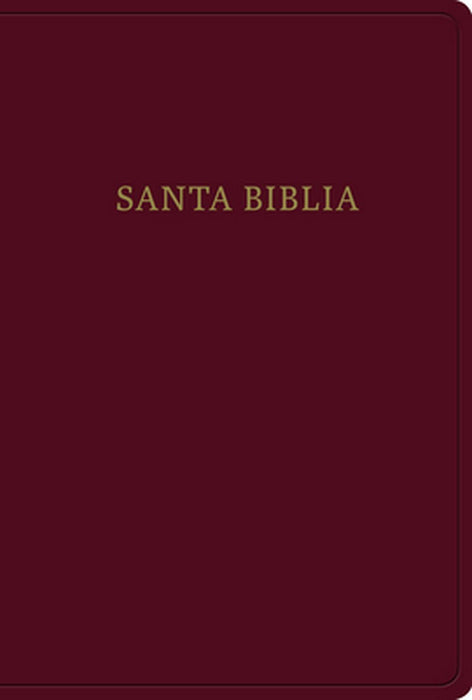 RVR 1960 Biblia letra gigante, borgoa imitacin piel con n