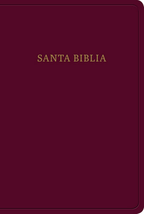 RVR 1960 Biblia letra grande tamano manual, borgona imitacion piel