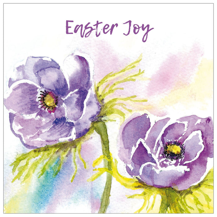 Purple Flowers Easter Cards (pack of 5)