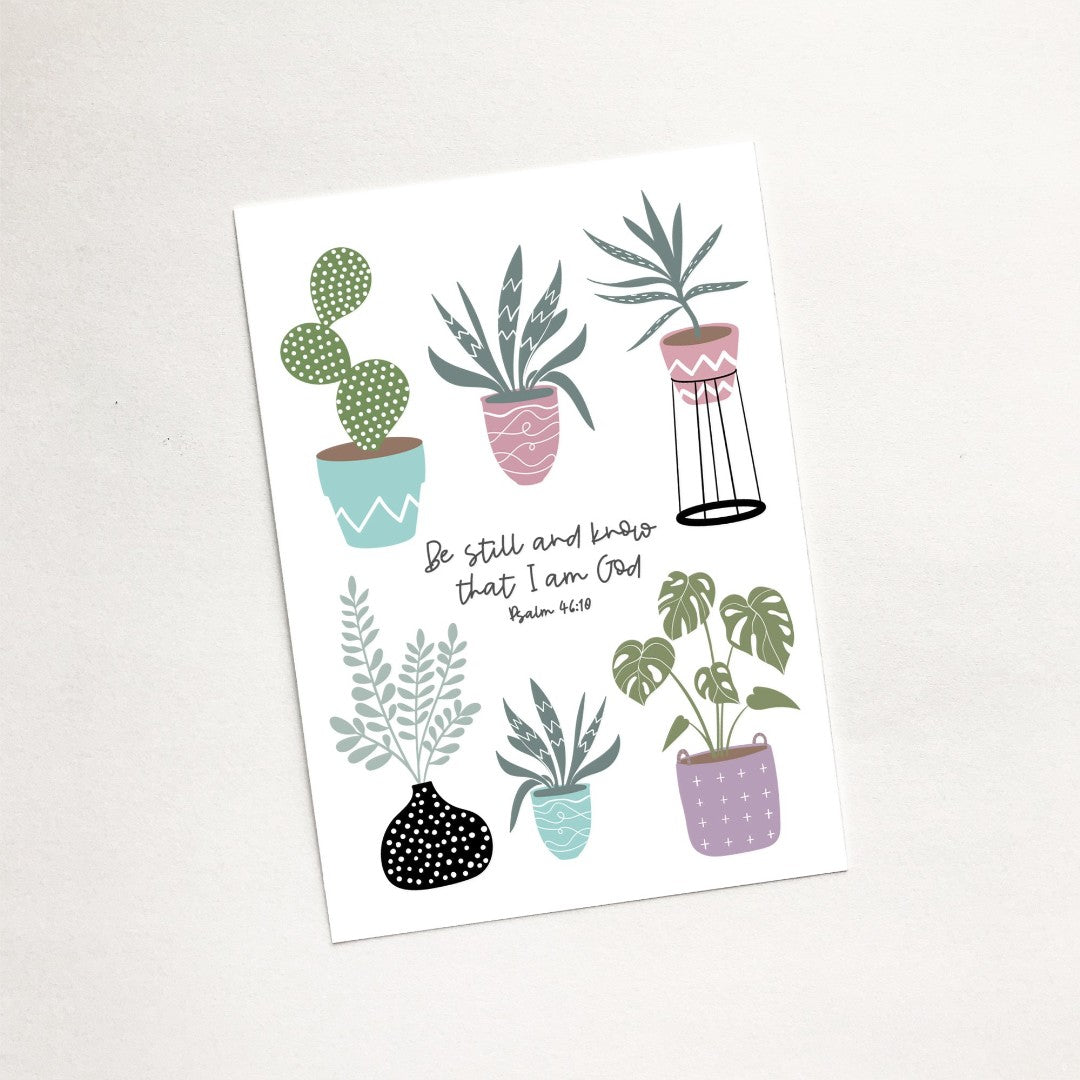 Be Still (House Jungle) - Mini Card — Aslan Christian Books