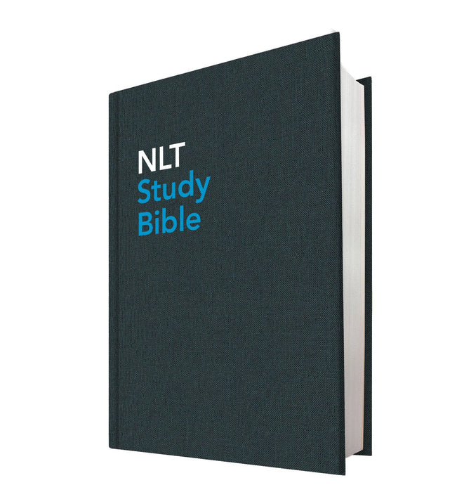 NLT Study Bible, Blue Cloth, Indexed, Hardback
